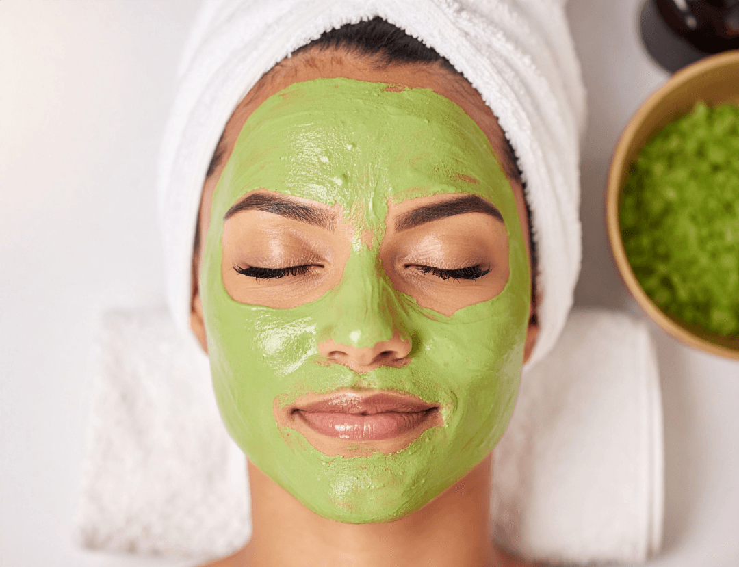 The Restorative Quiet Ritual — green clay mask facial treatment